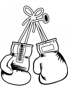 Boxing coloring page 4 - Free printable
