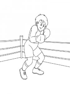 Boxing coloring page 8 - Free printable