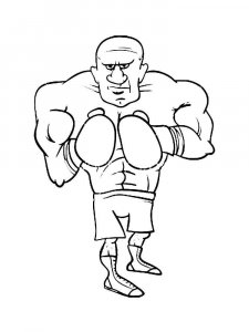 Boxing coloring page 24 - Free printable