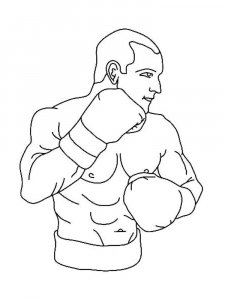 Boxing coloring page 26 - Free printable