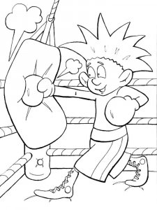 Boxing coloring page 28 - Free printable