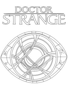 Dr. Strange coloring page 14 - Free printable