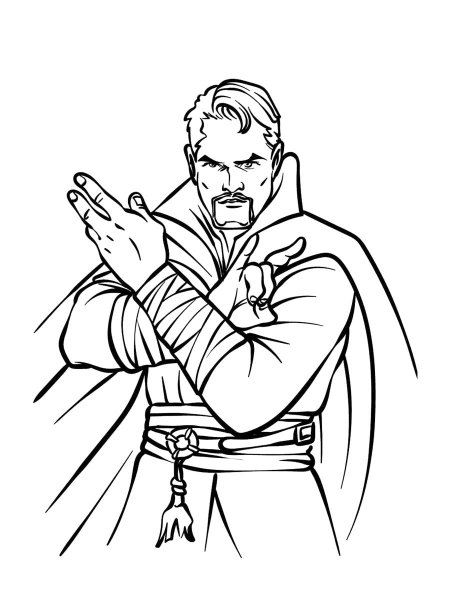 Dr. Strange coloring pages