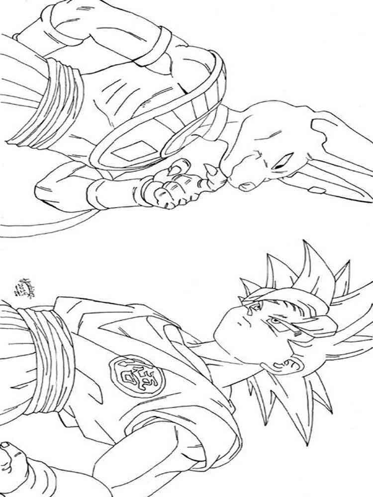 Dragon Ball Z coloring pages. Download and print Dragon ...
