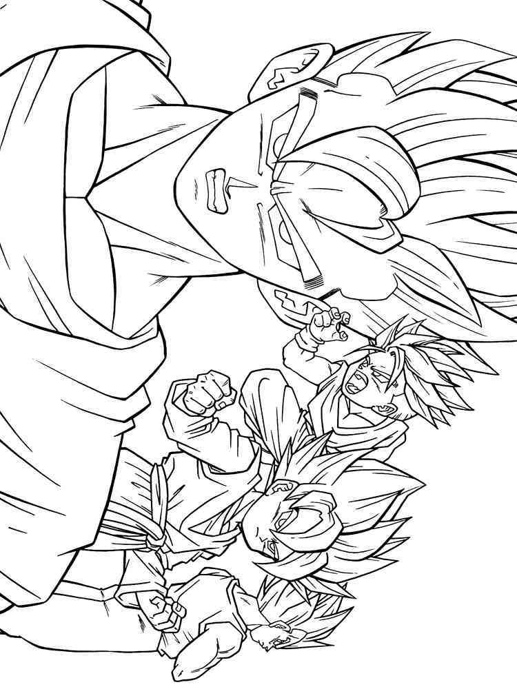 Dragon Ball Z coloring pages. Download and print Dragon Ball Z coloring pages