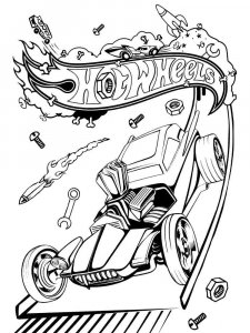 Hot Wheels coloring page 17 - Free printable