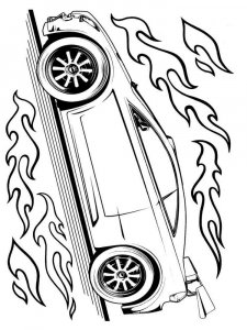 Hot Wheels coloring page 25 - Free printable