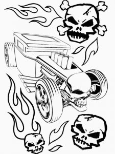 Hot Wheels coloring page 3 - Free printable