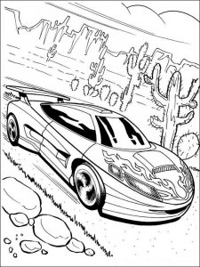 Hot Wheels coloring page 9 - Free printable