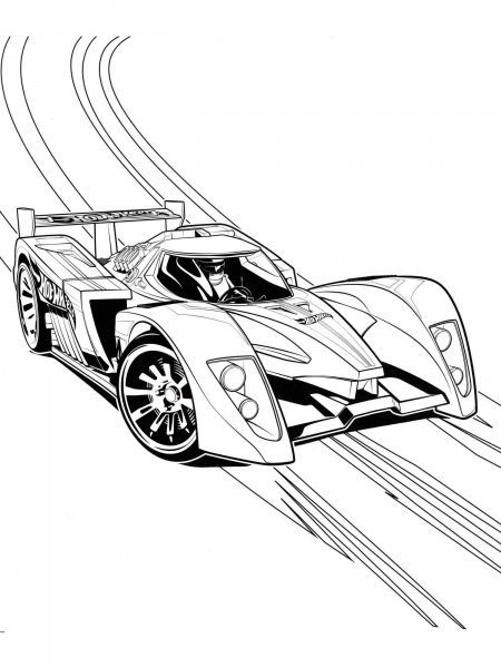 Hot Wheels coloring pages