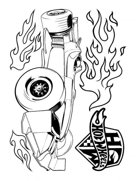 Hot Wheels coloring pages