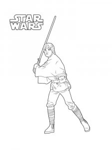 Jedi Star Wars coloring page 6 - Free printable