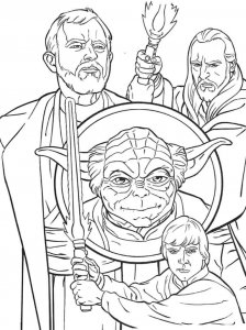 Jedi Star Wars coloring page 37 - Free printable