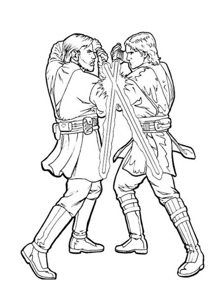 Jedi coloring pages