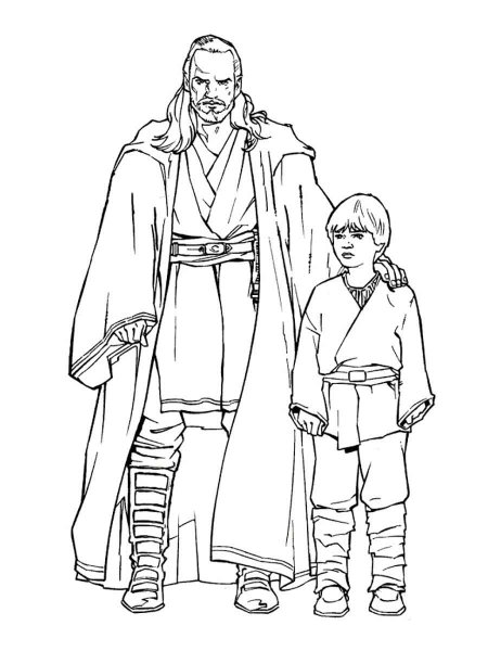 Jedi coloring pages