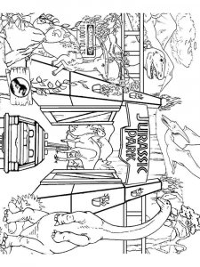 Jurassic World coloring page 10 - Free printable