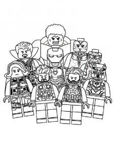 Lego Avengers coloring page 1 - Free printable