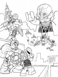 Lego Avengers coloring page 5 - Free printable