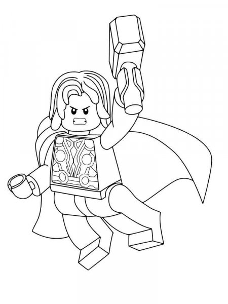 Lego Avengers coloring pages