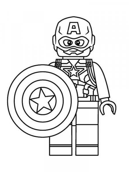 Lego Avengers coloring pages