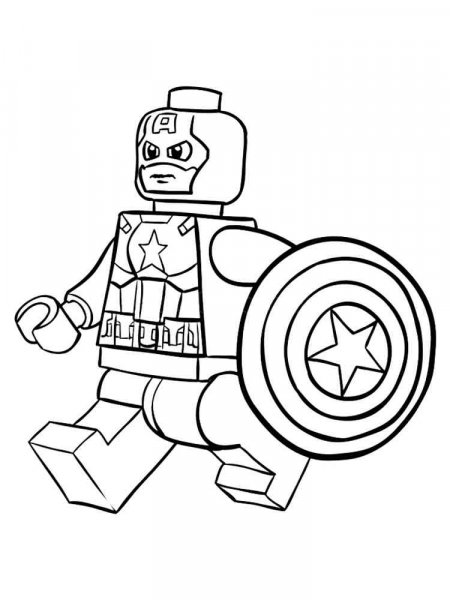 Lego Avengers coloring pages