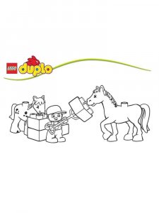Lego Duplo coloring page 9 - Free printable