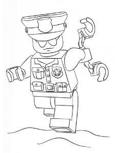Lego Police coloring page 3 - Free printable