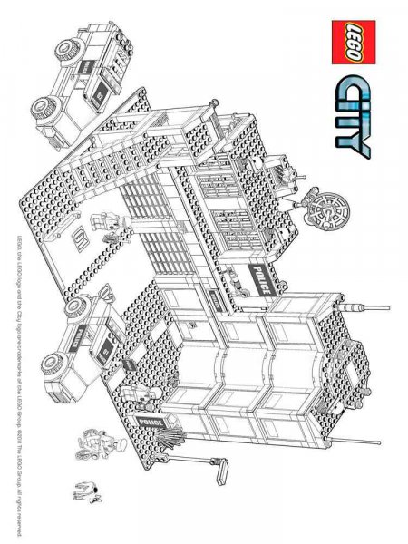 Lego Police coloring pages