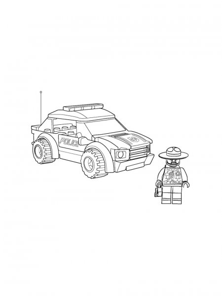 Lego Police coloring pages