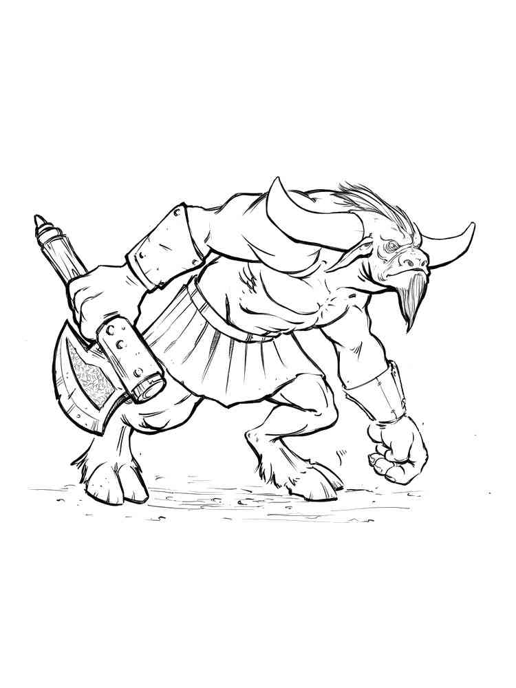 Free Minotaur Coloring Pages Download And Print Minotaur Coloring Pages - minotaur shirt roblox