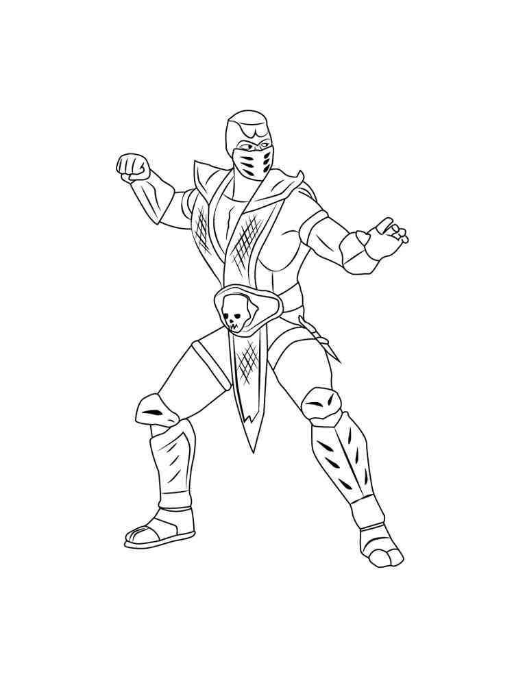 Free Mortal Kombat Coloring Pages Download And Print Mortal Kombat Coloring Pages - coloriage chelly brawl stars
