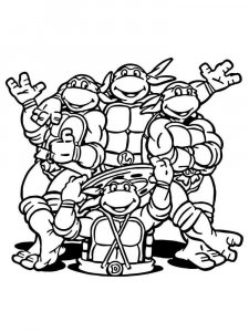 Coloring All Teenage Mutant Ninja Turtles