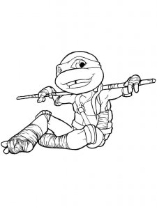 Coloring cute Donatello