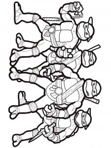 Coloring page Teenage Mutant Ninja Turtles