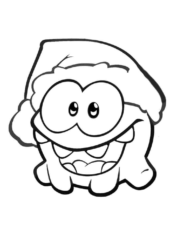 Free Om Nom coloring pages. 