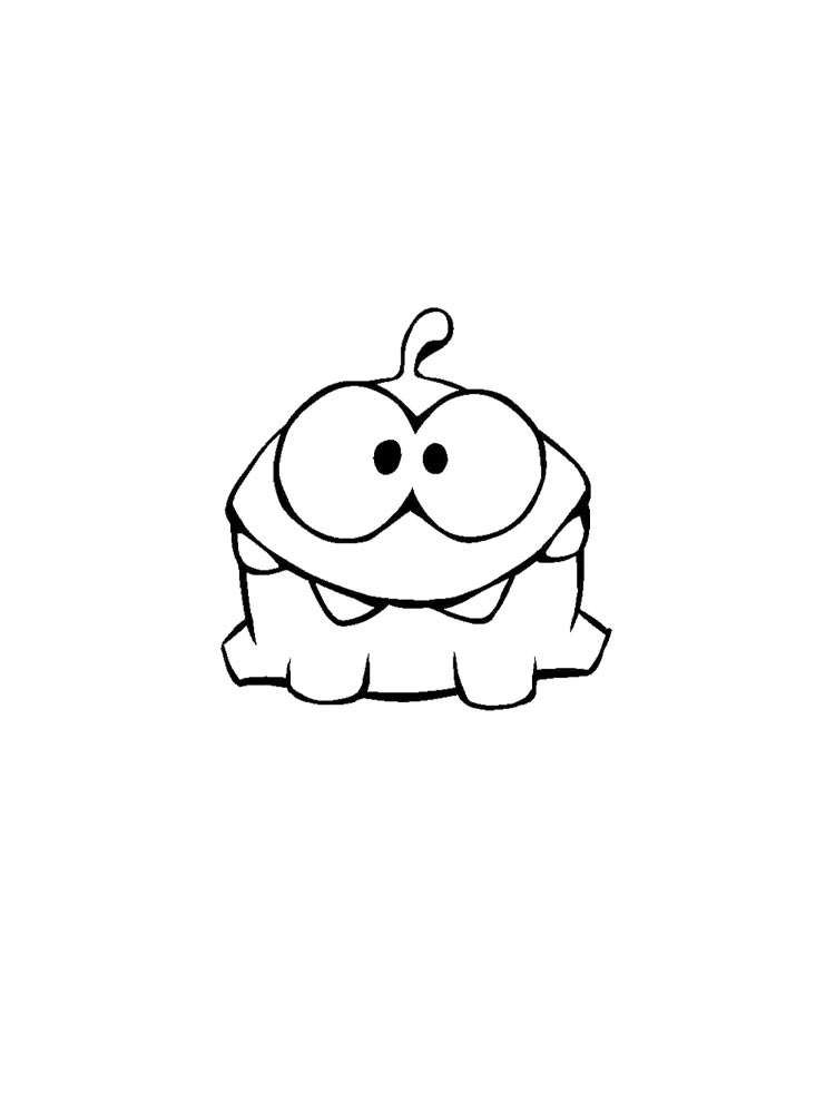 Free printable Om Nom coloring pages.