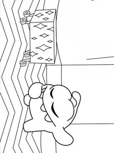 Om Nom coloring page 2 - Free printable