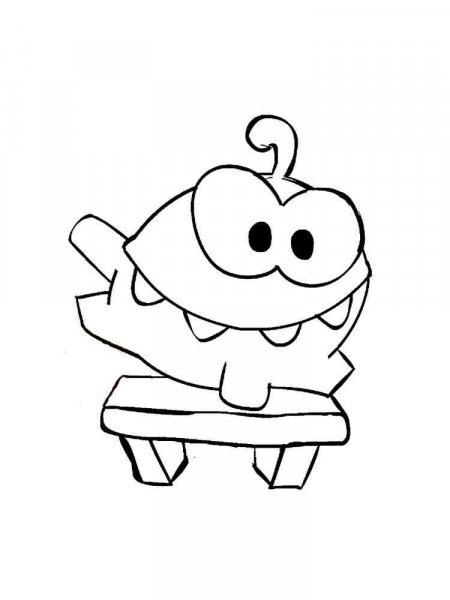 Om Nom coloring pages