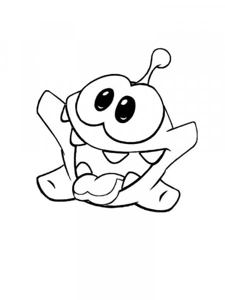 Om Nom coloring pages