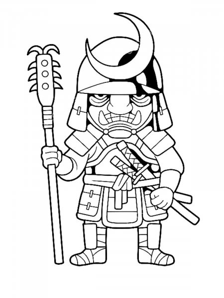 Samurai coloring pages