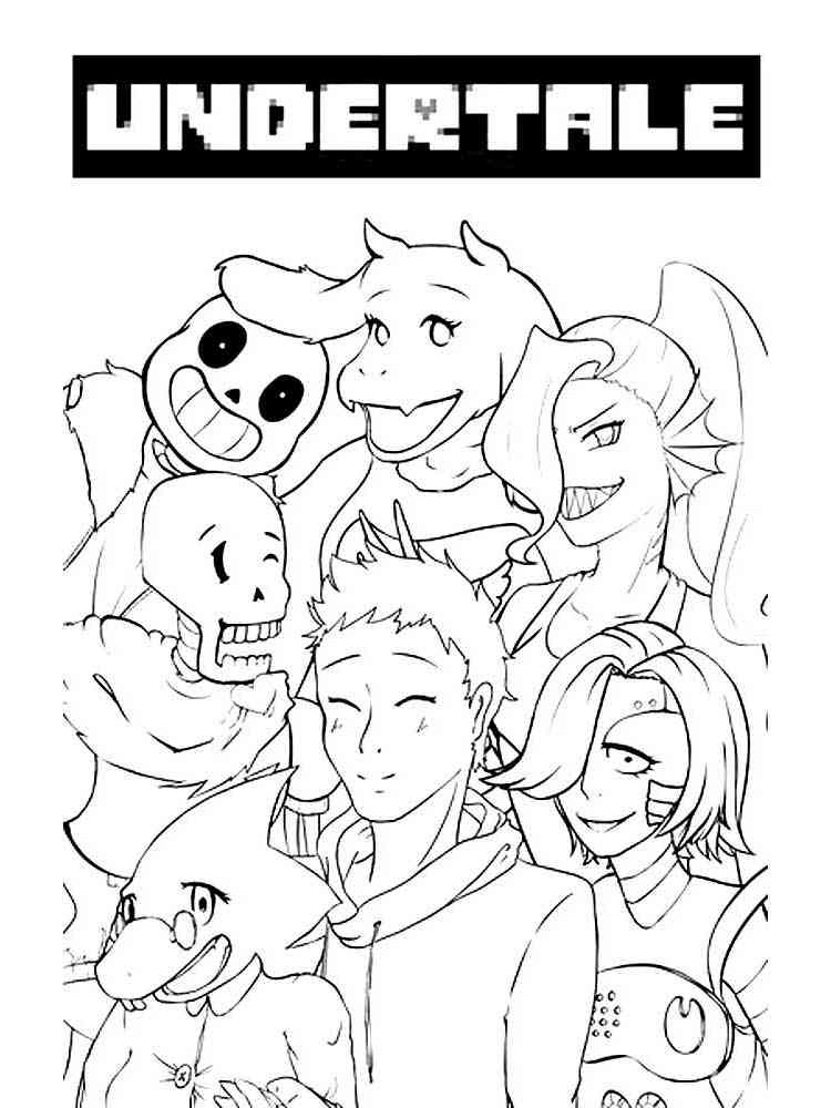 Undertale Main Character Coloring Pages
