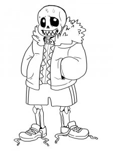 Undertale coloring page 1 - Free printable