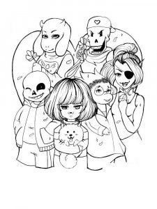 Undertale coloring page 14 - Free printable