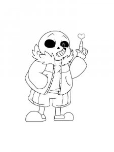 Undertale coloring page 16 - Free printable