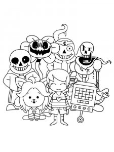 Undertale coloring page 25 - Free printable