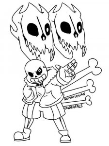 Undertale coloring page 31 - Free printable