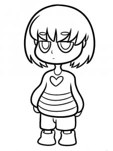 Undertale coloring page 4 - Free printable
