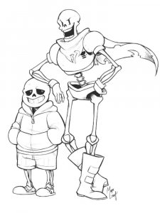 Undertale coloring page 41 - Free printable