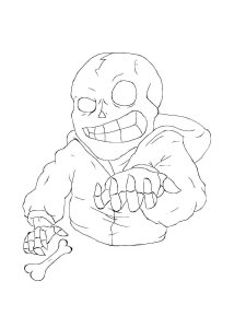 Undertale coloring page 44 - Free printable