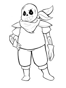 Undertale coloring page 45 - Free printable